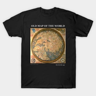 Old Map Of The World Fra Mauro 1459 T-Shirt